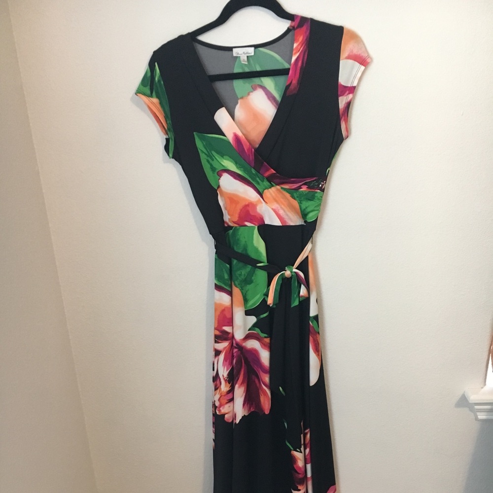 Floral Wrap Maxi Dress